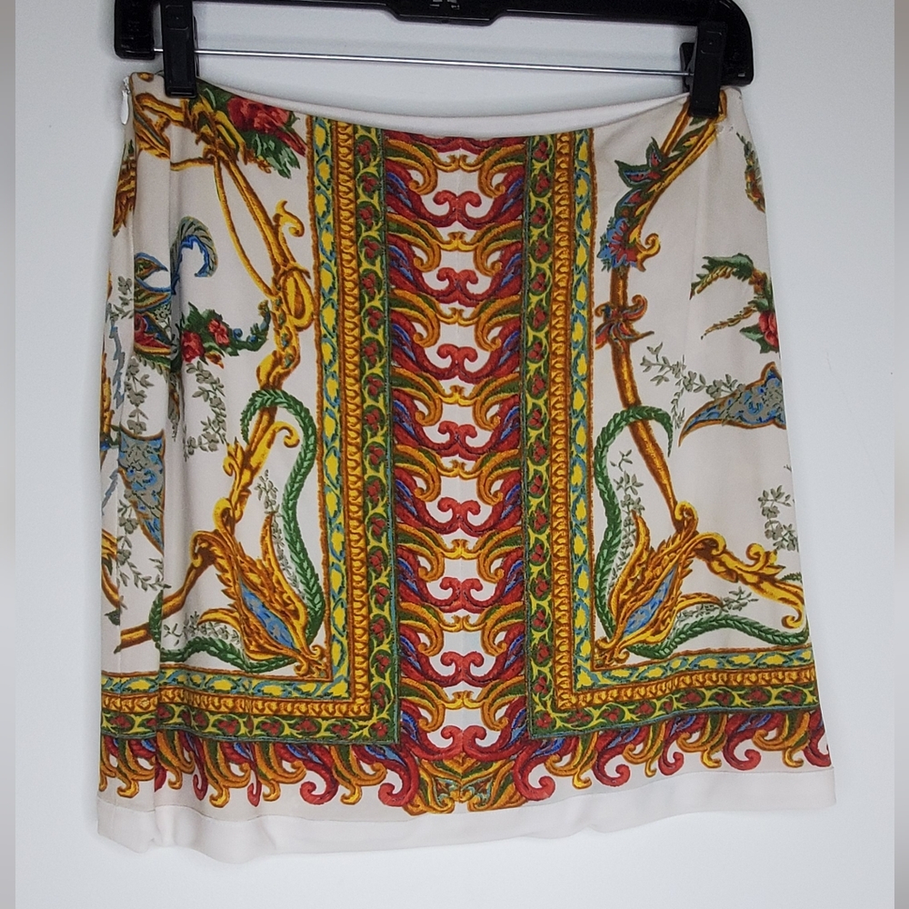 Yigal Azrouël -Size 3/8 Medium -Mini Skirt White Rayon